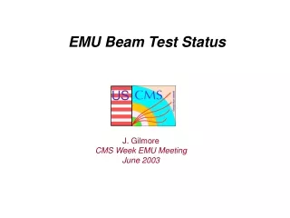 EMU Beam Test Status