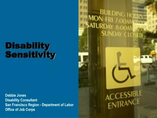 Disability Sensitivity