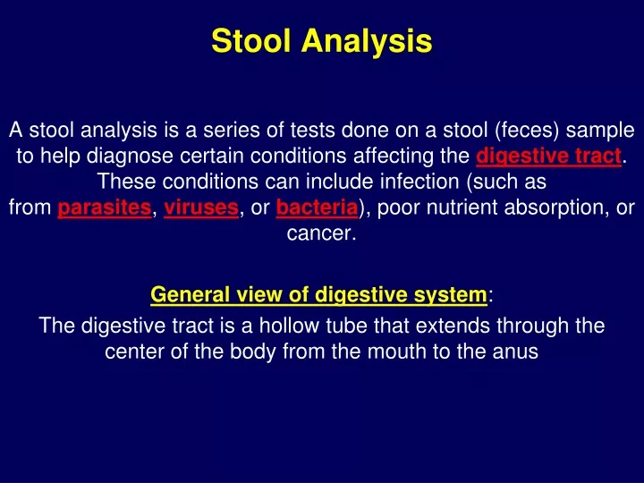 stool analysis