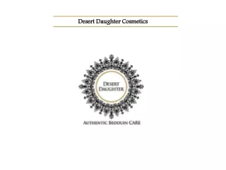 Desert Daughter Cosmetics