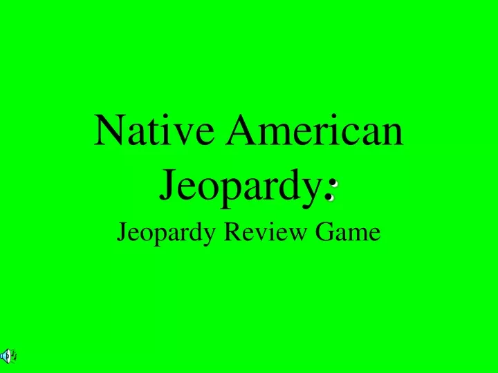 native american jeopardy