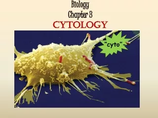 Biology  Chapter 3   CYTOLOGY