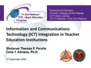 Teaching the Net Generation:  Curriculum, Pedagogy and the Challenge of 21 st  Century Learning
