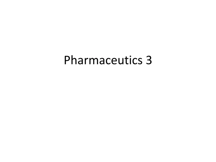 pharmaceutics 3