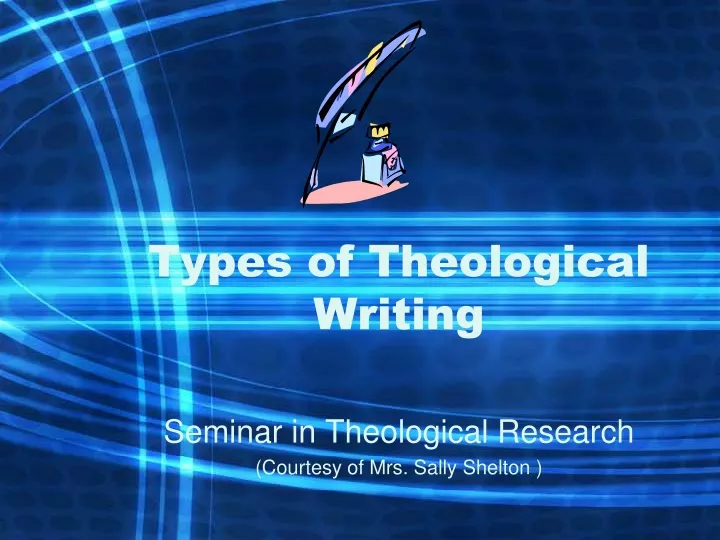 types of theological writing