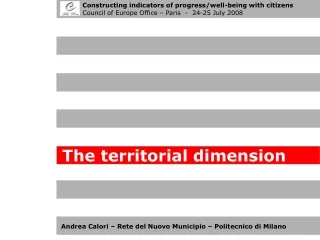 The territorial dimension