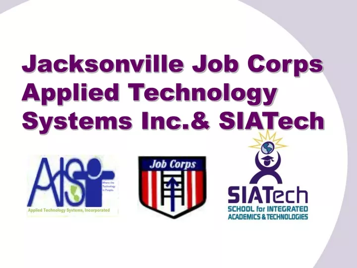 jacksonville job corps applied technology systems