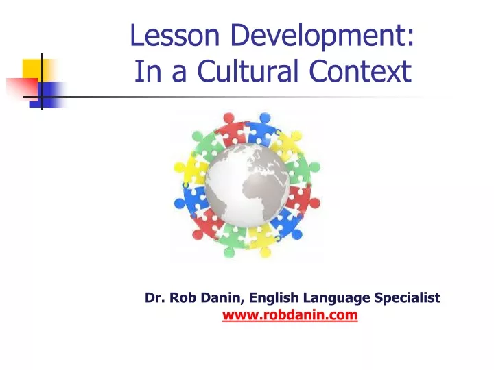 lesson development in a cultural context