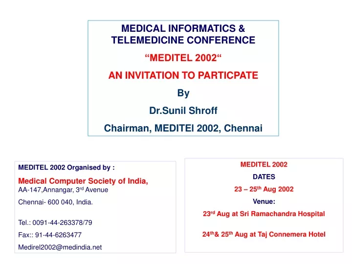 medical informatics telemedicine conference