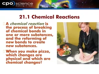 21.1 Chemical Reactions