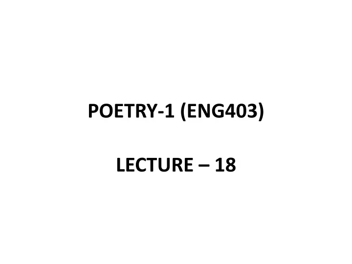 poetry 1 eng403