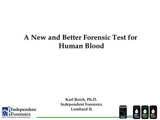 Karl Reich, Ph.D. Independent Forensics  Lombard IL