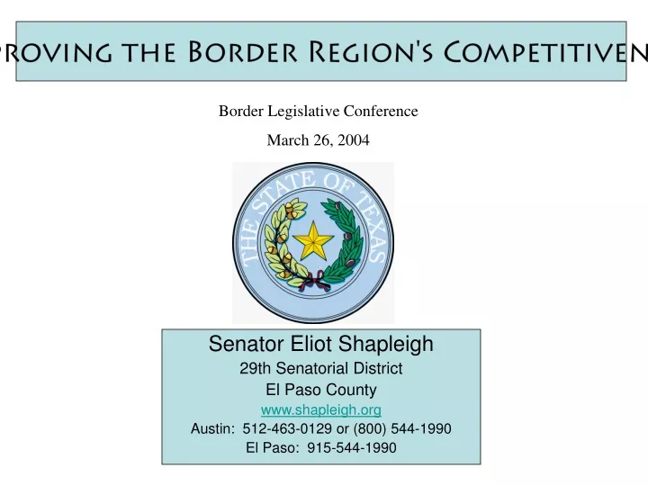 improving the border region s competitiveness