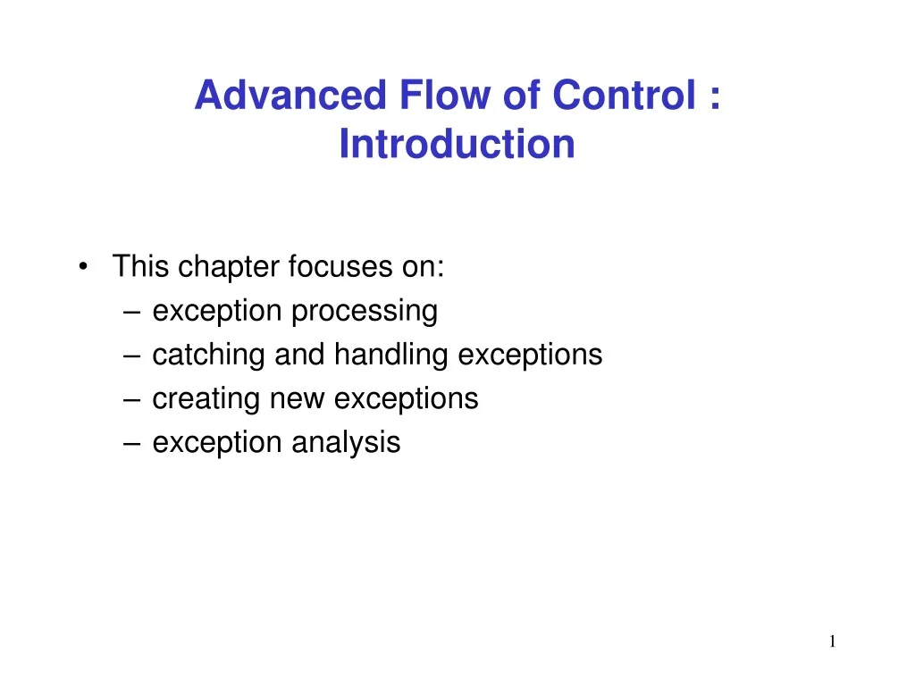 PPT - Exceptions and Flow Control in Java Programming PowerPoint ...