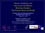 Dietary Guidelines for Americans and Dietary Reference Intakes - slide 1
