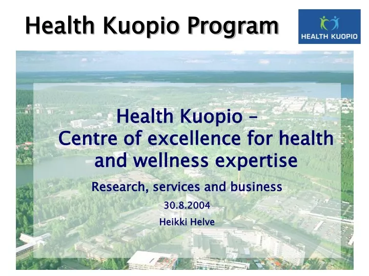health kuopio program