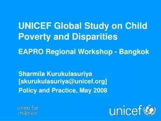 UNICEF Global Study on Child Poverty and Disparities