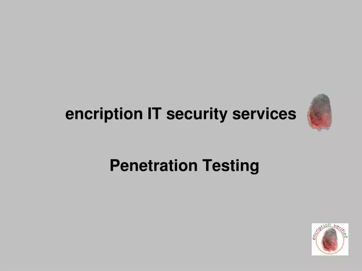 encription it security services