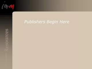 Publishers Begin Here