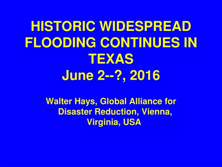 historic widespread flooding continues in texas june 2 2016