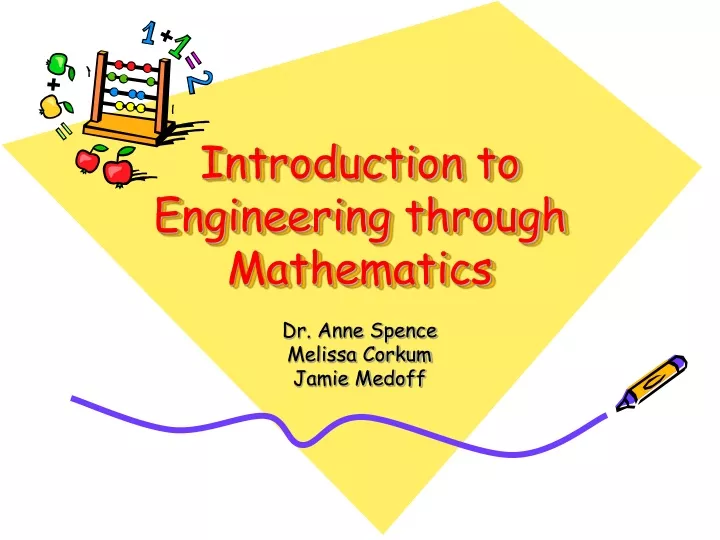 introduction to engineering through mathematics