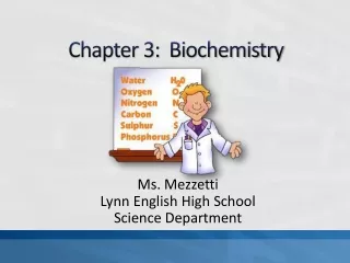 Chapter 3:  Biochemistry