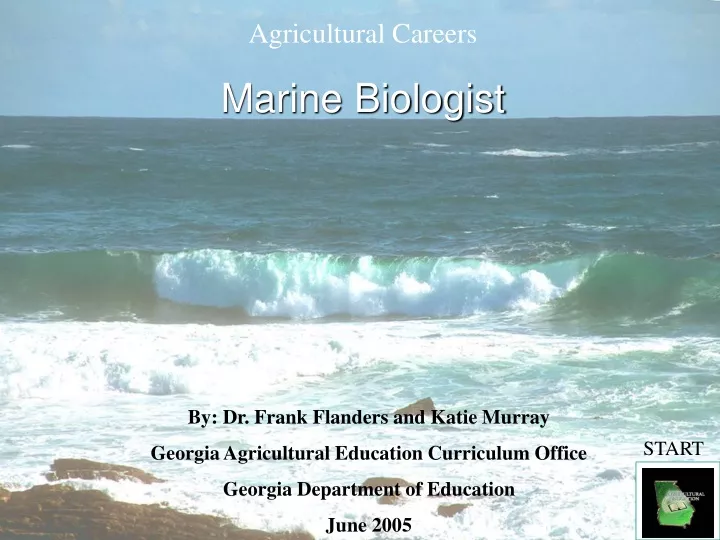 agricultural careers marine biologist