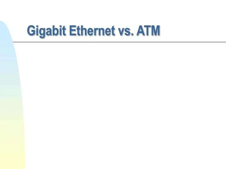 gigabit ethernet vs atm