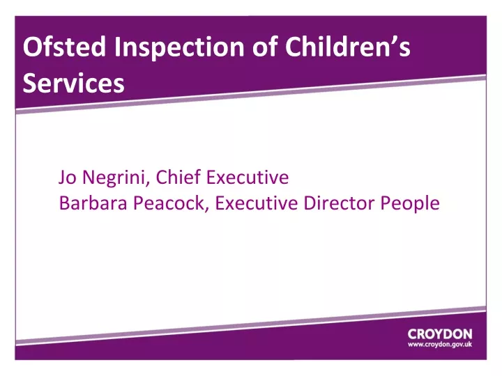 ofsted inspection of children s services
