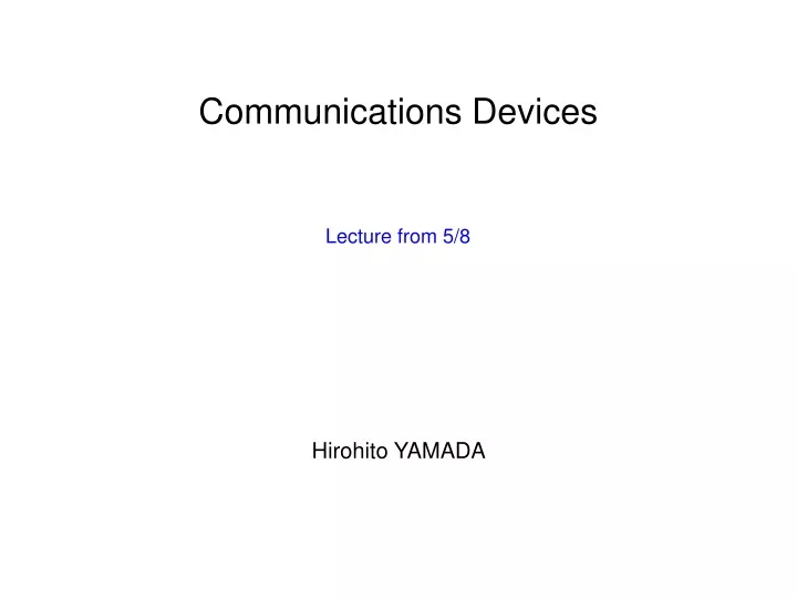 communications devices