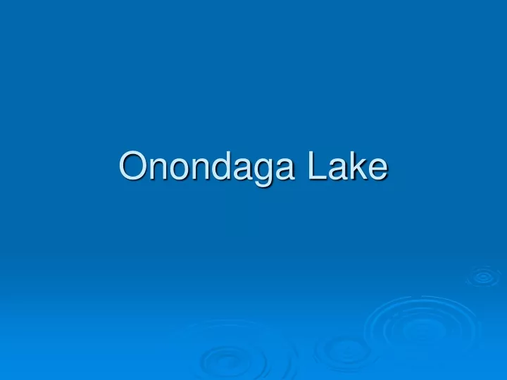 onondaga lake