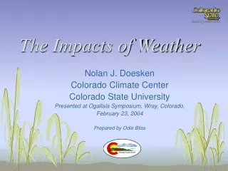 The Impacts of Weather