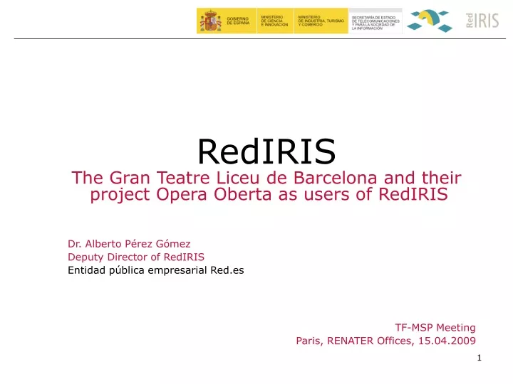 rediris the gran teatre liceu de barcelona