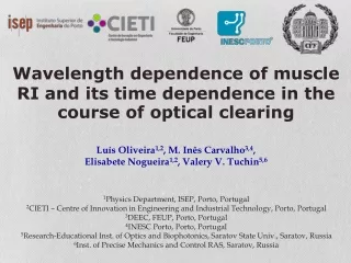 Wavelength dependence of muscle RI and its time dependence in the course of optical clearing