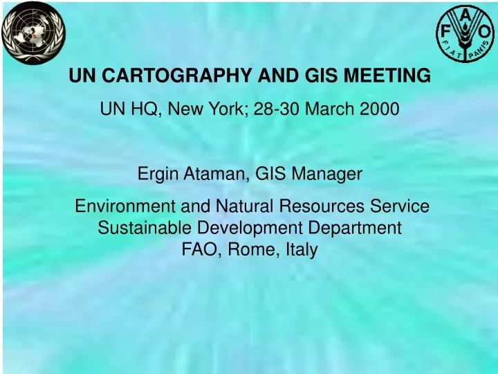un cartography and gis meeting un hq new york