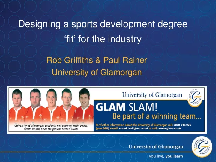designing a sports development degree fit for the industry