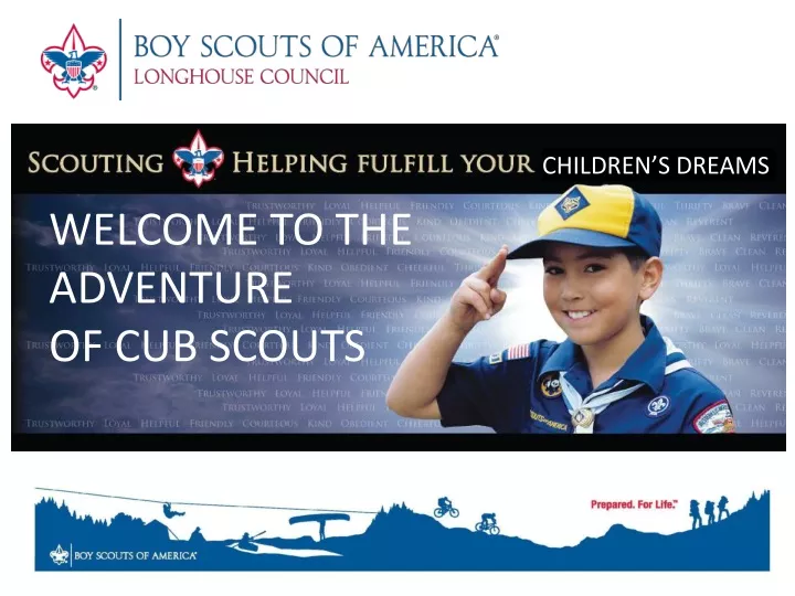 welcome to the adventure of cub scouts
