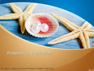 Problems in Translation