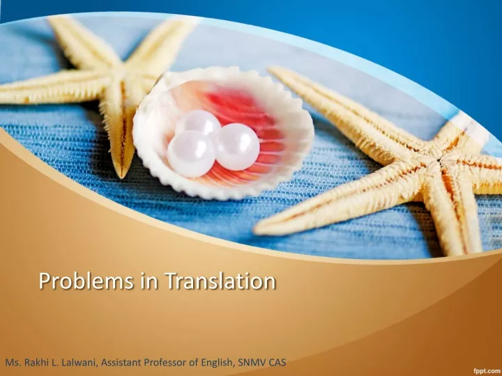 problems in translation