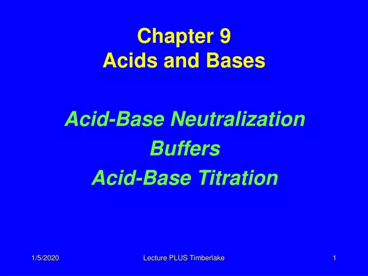 chapter 9 acids and bases