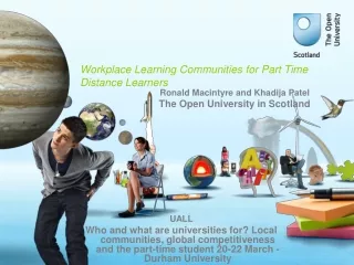 Workplace Learning Communities for Part Time Distance Learners