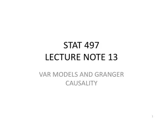STAT 497 LECTURE NOTE 13