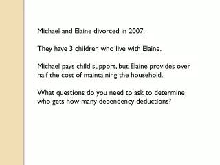 Michael and Elaine divorced in 2007. They have 3 children who live with Elaine.
