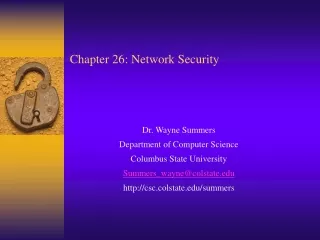 Chapter 26: Network Security