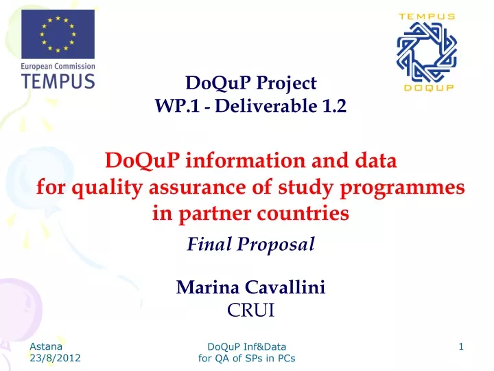 doqup project wp 1 deliverable 1 2 doqup