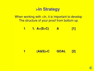 &gt;In Strategy