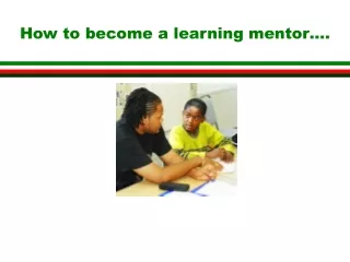 How to become a learning mentor….