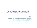 Coupling and Cohesion - slide 1