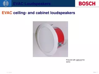 EVAC  ceiling- and cabinet loudspeakers