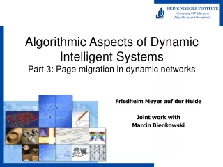 Algorithmic Aspects of Dynamic Intelligent Systems Part 3: Page migration in dynamic networks